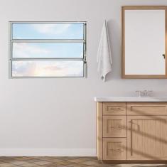 Janela de Alumínio Basculante 60x80cm Fortline Atlântica