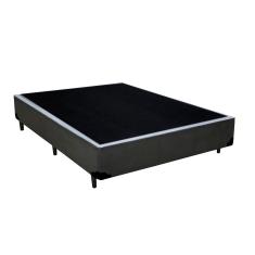 Base Box Casal Corino Homequeen Cinza 40x138x188