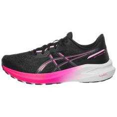 ASICS Tênis de corrida feminino GT-1000 13, Preto/rosa Glo, 38