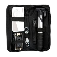 Kit Reparo Remendo Ferramenta Bicicleta + Bomba Encher Pneus - Relet