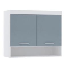 Armário Aéreo Maleiro Modulado 97cm 2 Portas Alpes Luciane Móveis, Bra