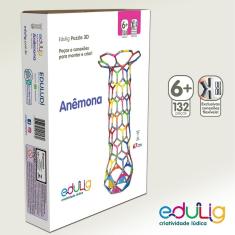 Quebra-cabeça Edulig Puzzle 3D Anêmona - 138 peças e conexões - 4NHSG9RRE - Edulig