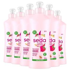 Kit Creme Para Pentear Seda Hidratação Anti Nós 300ml 6 Unidades