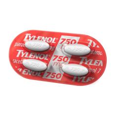 Tylenol Paracetamol 750mg 4 comprimidos 4 Comprimidos