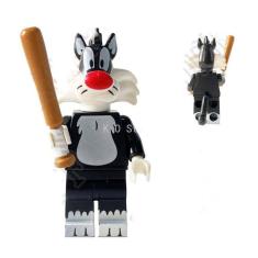 Boneco Blocos De Montar Looney Sylvester Frajola Space Jam