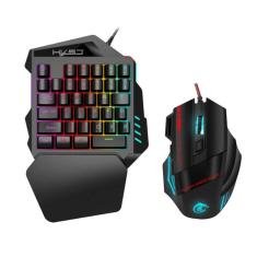 Conjunto de teclado mecânico e mouse Gamer Mini 35 teclas