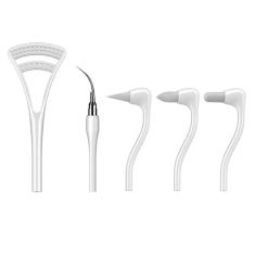 Sonic LED Irrigador Oral Beauty Cleaner Ferramenta Branca (Cinco Hea