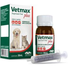 Vetmax Plus Suspensão 30 Ml Vermifugo Vetnil
