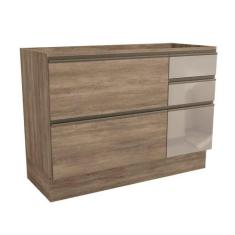 Balcão de Cozinha Modulado Maxxi G747 1 Porta e 4 Gavetas c/ Vidro p/ 