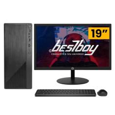 Computador Pc Cpu Completo Intel Core I3 4gb 500gb Kit Monitor 19 Led Hdmi Bestpc