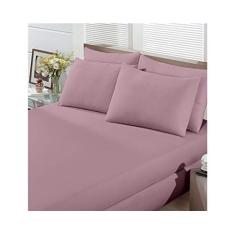 Jogo de Cama Queen Buettner Basic Liso Rose Blush 3 Peças