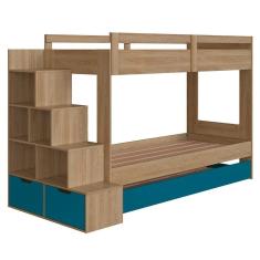 Treliche Infantil Com Escada E Nichos Infix C06 Aveiro-azul - Mpozenato