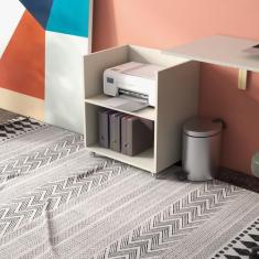 Carrinho Auxiliar de Escritório para Impressora com Rodinhas 360 -  Im