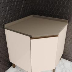 Tampo para Balcão Canto Oblíquo Connect Duna - Henn