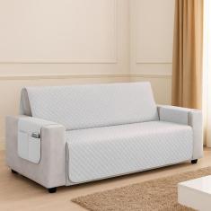 Kit Capa Protetor De Sofá Retratil Reclinável 4 Lugares King com Viés 