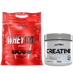 Kit Whey 100% 900g Integralmédica + Creatina 100% 150g Alpex-Unissex