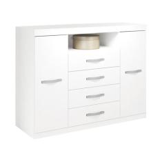 Cômoda para Quarto 2 Portas 4 Gavetas 1 Nicho Master - Santos Andirá, 