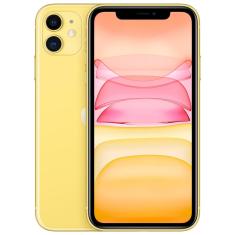 iPhone 11 Apple 128GB Amarelo Tela de 6,1”, Câmera Dupla de 12MP, iOS