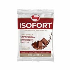 Kit 2X: Isofort Whey Protein Isolado Chocolate Vitafor 30g