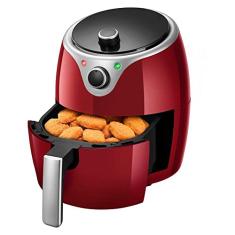 Fritadeira Elétrica Flash Fryer Elgin Preta 3,5 Litros Vermelha 22V- Airfryer
