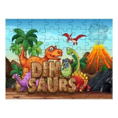 Quebra-cabeça Presente Dinossauros Animais Pré-históricos