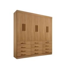 Guarda Roupa Casal 6 portas e 12 gavetas Monaco – Cinamomo