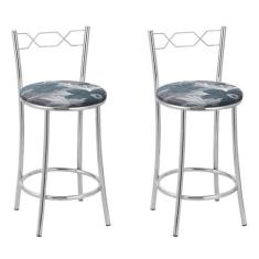 Kit 2 Banquetas Cromadas Bc51-c - E510 - TRE PARONI