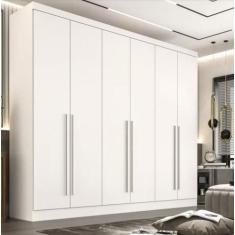 Guarda Roupa Casal 6 Portas 6 Gavetas 100% MDF Gramado - Móveis Valver