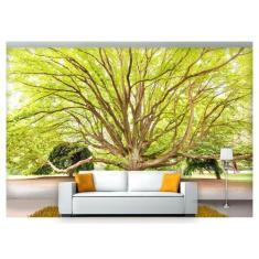 Papel De Parede Floresta Natureza Árvores 3D 3M² Xna174 - Você Decora