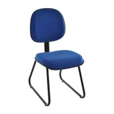 Cadeira Executiva Base Trapézio em S Linha Robust Azul - Design Office