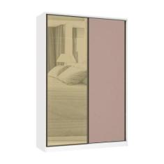 Guarda Roupa 2 Portas De Correr 159cm Branco Com Connect - LUCIANE