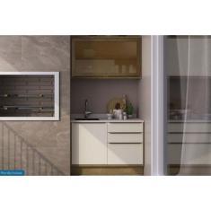 Cozinha Modulada Completa Versalis 2 Peças (1Aéreo+1Balcão) C2P168 Fre