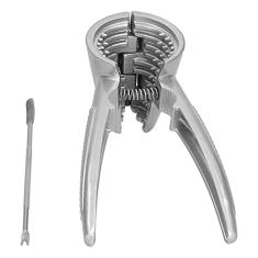 Biscoito de noz-pecã, Quebra-Nozes, Com Punho Antiderrapante, Ferramenta para Quebrar Nozes Em Liga de Alumínio, Alicate para Nozes, Avelãs, noz-pecã ou Outras Nozes (Prata)