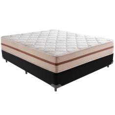 Cama Box e Colchão Classic 22 cm Molas ensacadas Casal Anjos