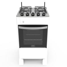 Fogão 4 Bocas A Gás Acendimento Automático Realce Bivolt Cr209 Branco Branco 127/220