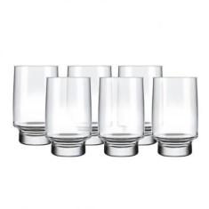 Jogo Com 6 Copos De Vidro Long Drink Firenze 360 Ml Sm - Nadir Figueir