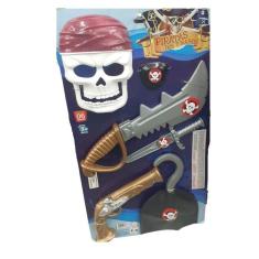 Kit Fantasia Pirata 7 Mares Infantil 6 Peças