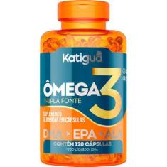 Ômega 3 Tripla Fonte Dha + Epa + Ala 1000Mg Katiguá 120 Cápsulas Soft Gel