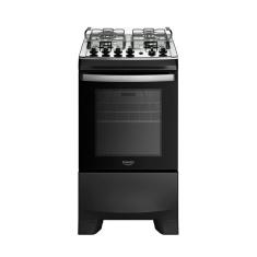 Fogão 4 Bocas Dako Supreme Mesa de Inox e Timer Bivolt - Preto