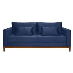 Sofá 2 Lugares Bahamas Suede Azul - Mobly