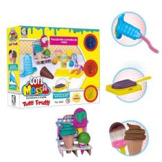 Massinha De Modelar Massa Sorveteria C/ 13 Acess. - Cotiplás