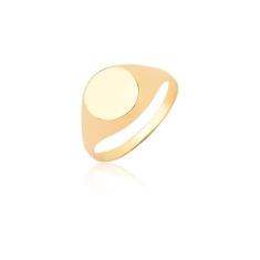 Anel De Ouro Largo Feminino 18k Puro A507 - MAEHLER, 18, Dourado