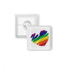 Kit de atualização para jogos PBT teclado mecânico Rainbow LGBT coração da pintura
