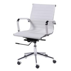 Cadeira para Escritório Diretor Esteirinha com Relax Sintético 3301 Or Design Branco
