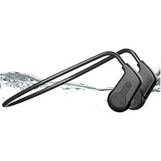 Fones de ouvido de natação à prova d'água IP68 sem fio, fones de ouvido Bluetooth 5.0 de condução óssea, fone de ouvido esportivo de orelha aberta com memória 16G, reprodutor de música MP3 p