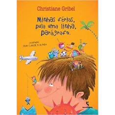 Livro - Minhas férias, pula uma linha, parágrafo.