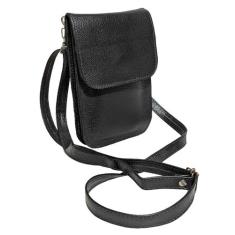 Bolsa Bolsinha Feminina Couro Bovino Celular Alça Removível Pratica Mo