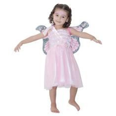 Conjunto Infantil Fantasia Menina Fada Festa Tam 1 ao 14 - anjo da mam