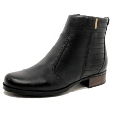 Bota Feminina Pegada Diana em Couro Preto - 34