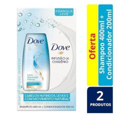 Kit Dove Oxigênio Shampoo 400ml + Condicionador 200ml